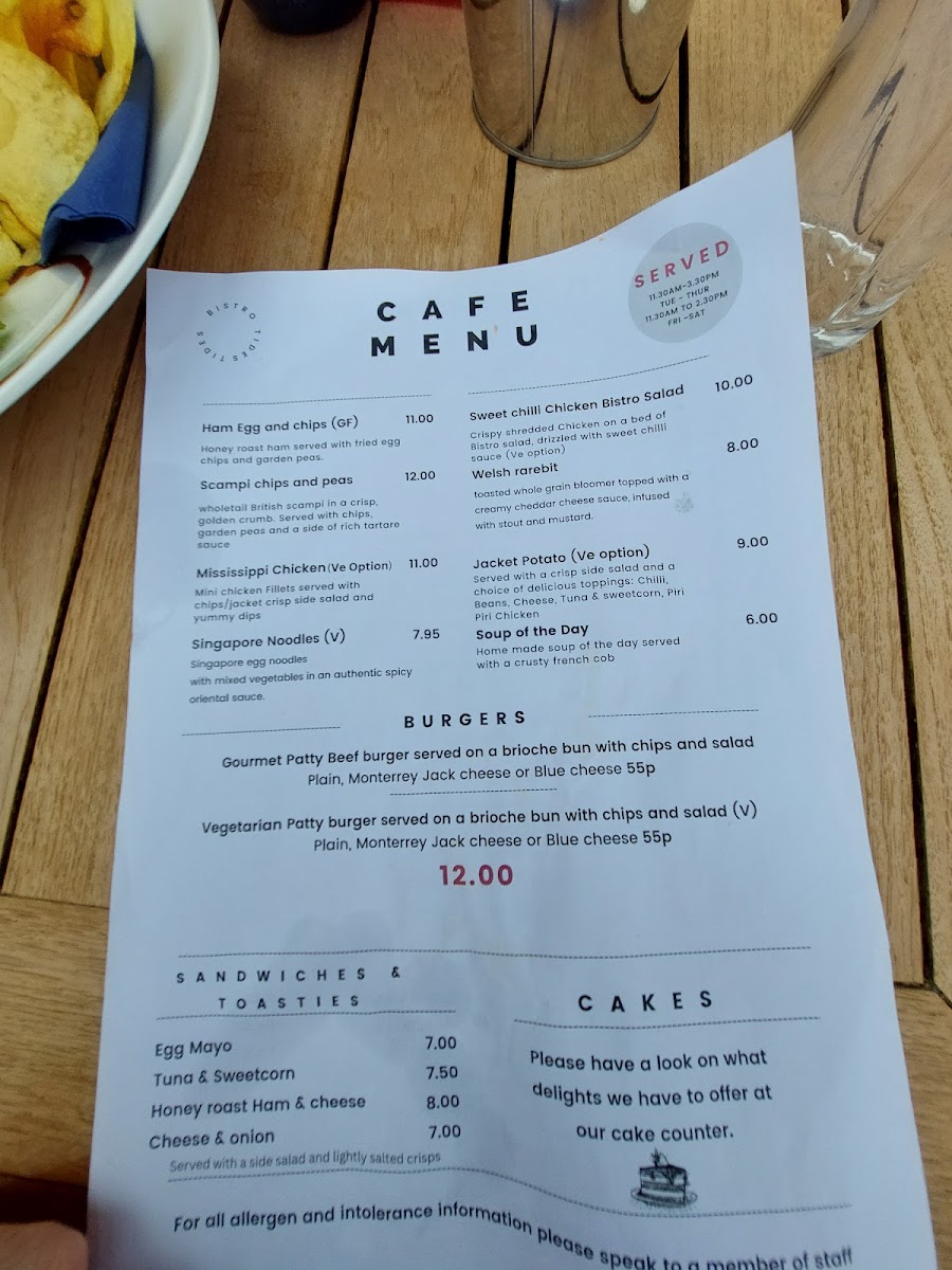 Menu Tides Cafe Bistro-3