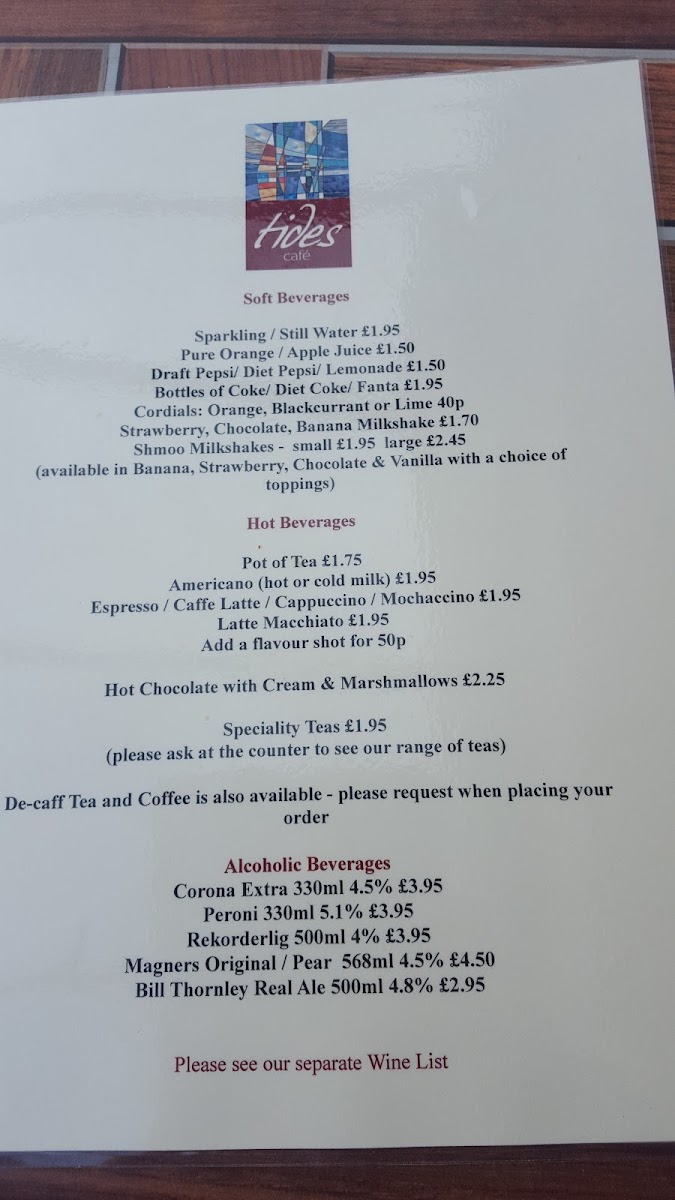 Menu Tides Cafe Bistro-5